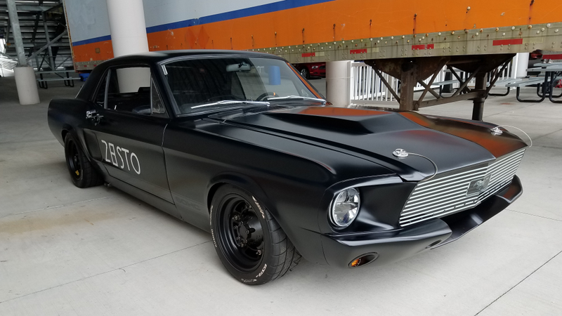 If I stopped going I might miss sweet resto-mod sightings like this Mustang.